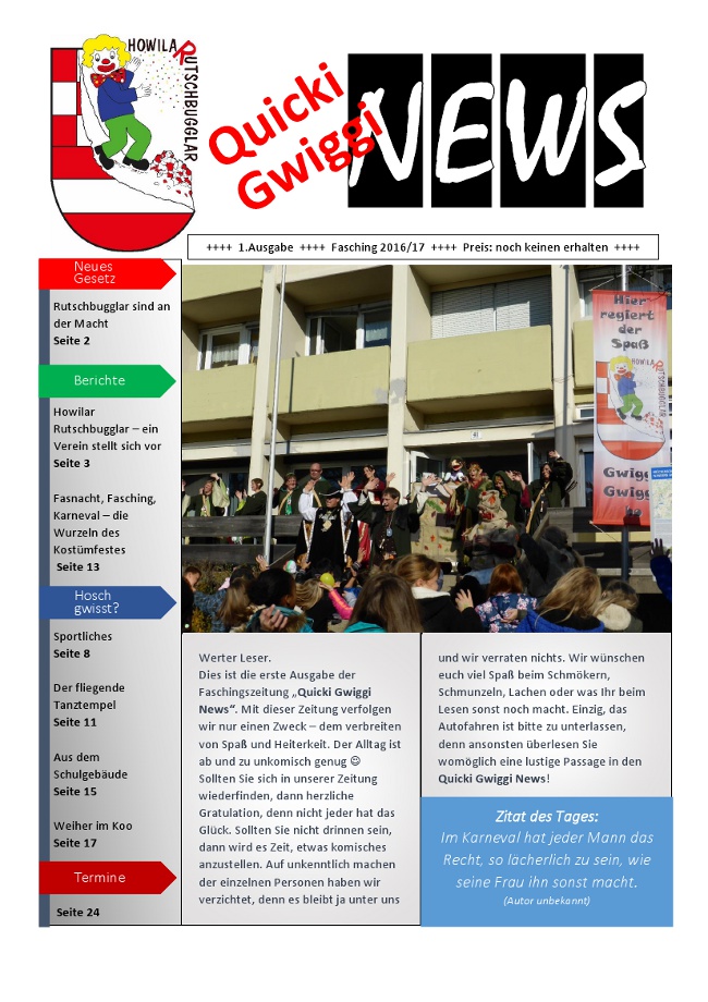 Quicki Gwiggi News2016/17